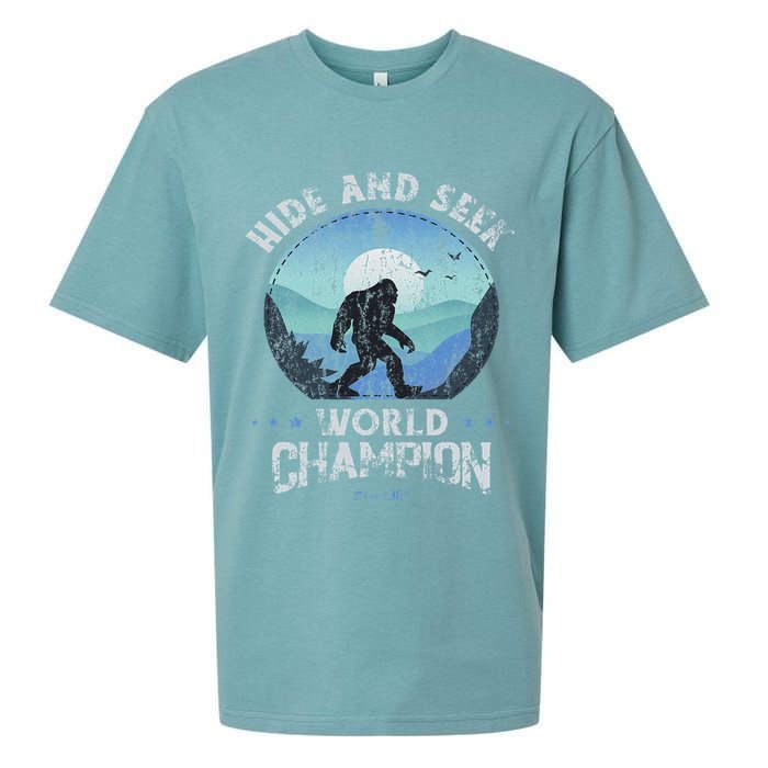 Bigfoo Hide And Seek, Bigfoot Hide And Seek Champion Sueded Cloud Jersey T-Shirt