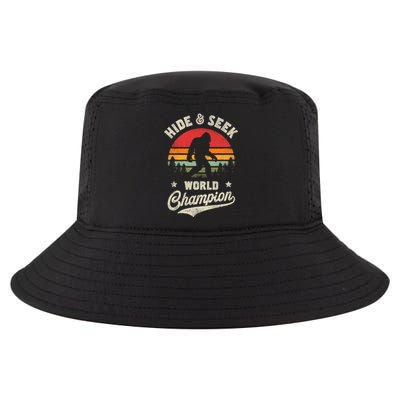 Bigfoot Hide And Seek World Champion Sasquatch Retro Vintage Cool Comfort Performance Bucket Hat