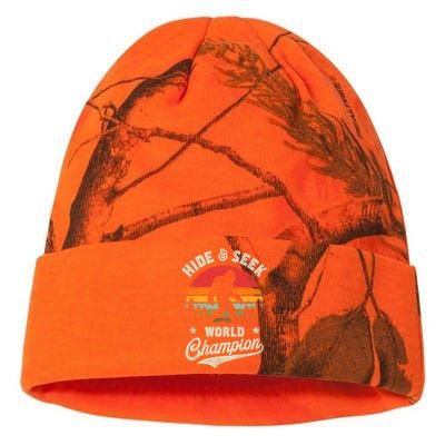 Bigfoot Hide And Seek World Champion Sasquatch Retro Vintage Kati Licensed 12" Camo Beanie