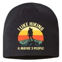 Best Hiking Art Mountaineer Hike Gear Vintage Hiking Gift Sustainable Beanie