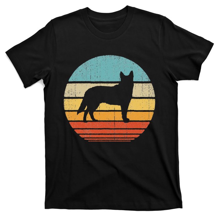 Blue Heeler Australian Cattle Dog Retro Vintage 70s Sunset T-Shirt