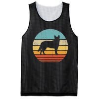 Blue Heeler Australian Cattle Dog Retro Vintage 70s Sunset Mesh Reversible Basketball Jersey Tank