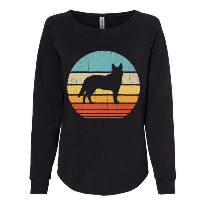 Blue Heeler Australian Cattle Dog Retro Vintage 70s Sunset Womens California Wash Sweatshirt