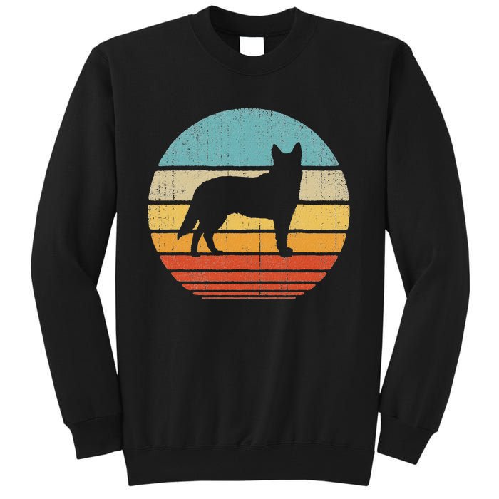 Blue Heeler Australian Cattle Dog Retro Vintage 70s Sunset Tall Sweatshirt