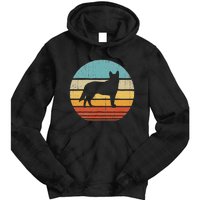 Blue Heeler Australian Cattle Dog Retro Vintage 70s Sunset Tie Dye Hoodie