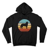 Blue Heeler Australian Cattle Dog Retro Vintage 70s Sunset Tall Hoodie