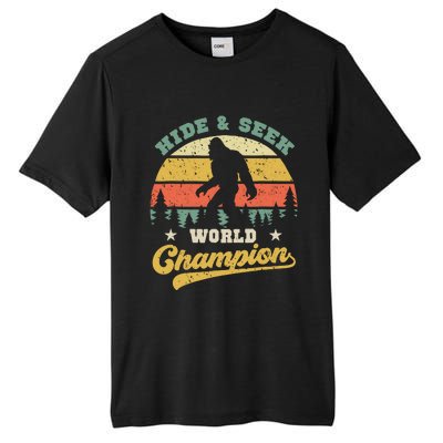 Bigfoot Hide And Seek World Champion Sasquatch Retro Vintage Tall Fusion ChromaSoft Performance T-Shirt