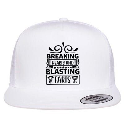 Breaking Hearts And Blasting Farts Flatbill Hat