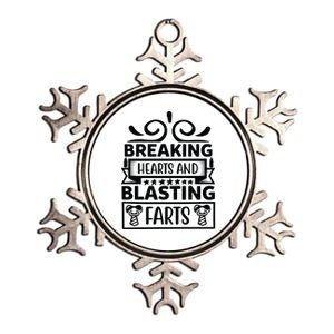 Breaking Hearts And Blasting Farts Metallic Star Ornament