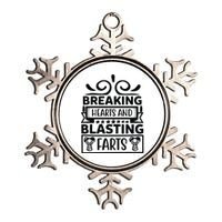 Breaking Hearts And Blasting Farts Metallic Star Ornament