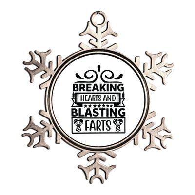 Breaking Hearts And Blasting Farts Metallic Star Ornament