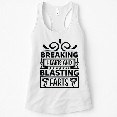 Breaking Hearts And Blasting Farts Womens Tank Top