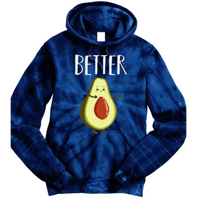 Better Half Avocado Matching Couple Valentine's Day Wedding Tie Dye Hoodie