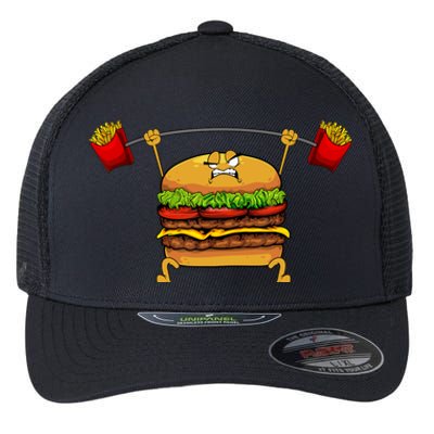 Best Hamburger Art Cheeseburger Fast Food Lovers Flexfit Unipanel Trucker Cap