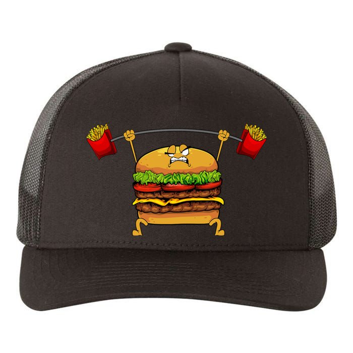 Best Hamburger Art Cheeseburger Fast Food Lovers Yupoong Adult 5-Panel Trucker Hat