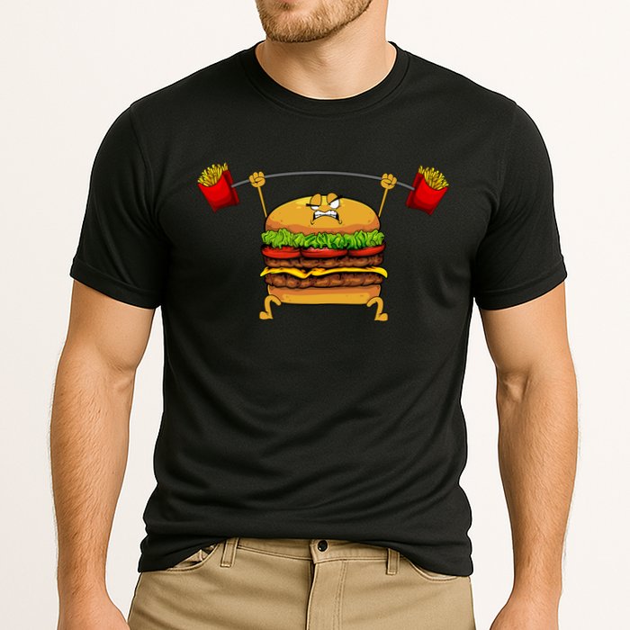 Best Hamburger Art Cheeseburger Fast Food Lovers Cooling Performance Crew T-Shirt