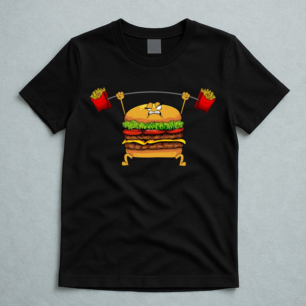Best Hamburger Art Cheeseburger Fast Food Lovers T-Shirt
