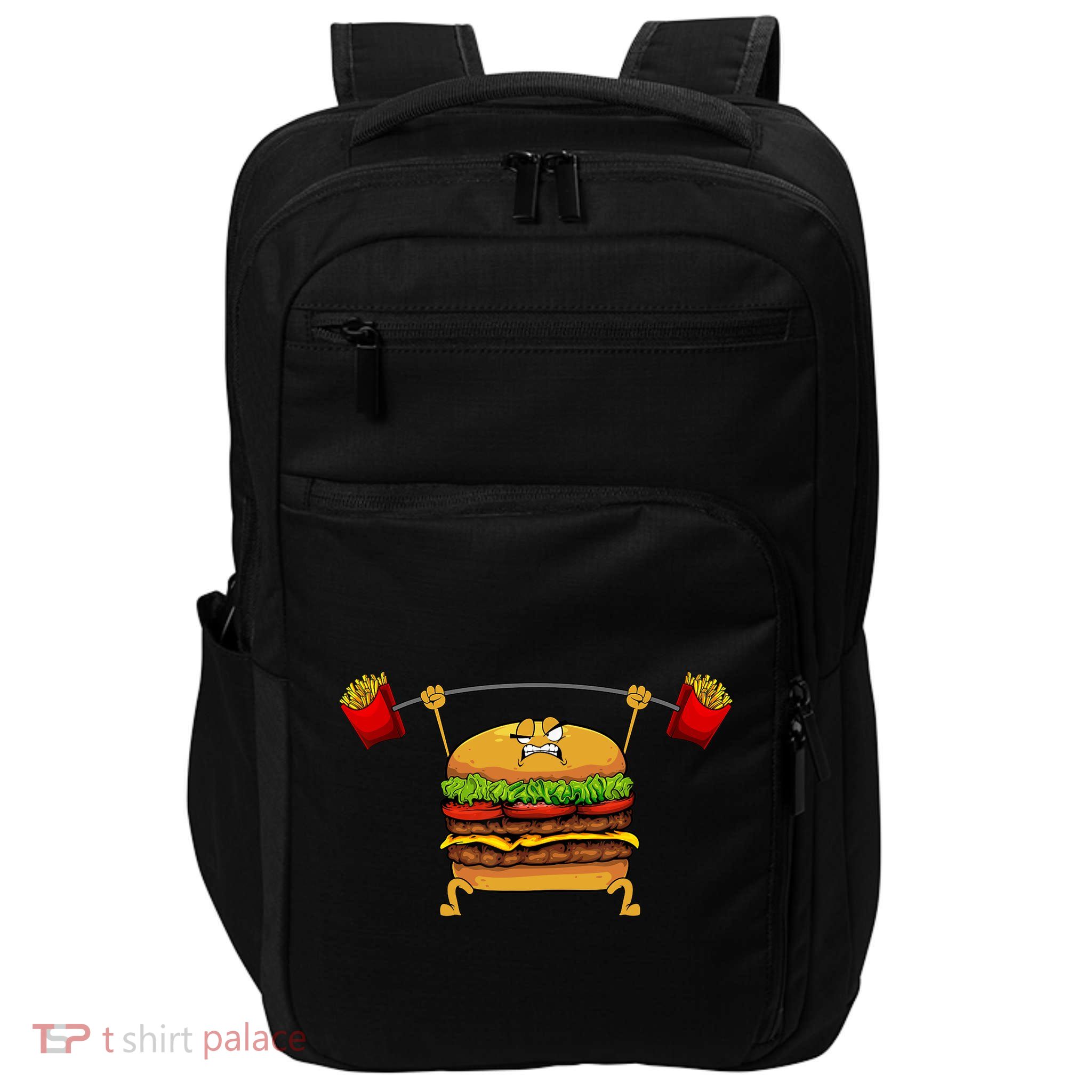 Best Hamburger Art Cheeseburger Fast Food Lovers Impact Tech Backpack
