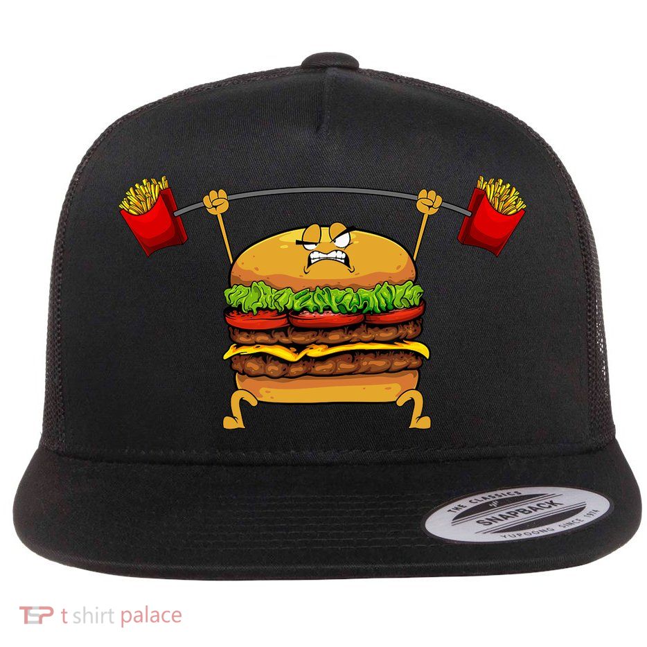 Best Hamburger Art Cheeseburger Fast Food Lovers Flatbill Hat