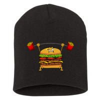 Best Hamburger Art Cheeseburger Fast Food Lovers Short Acrylic Beanie