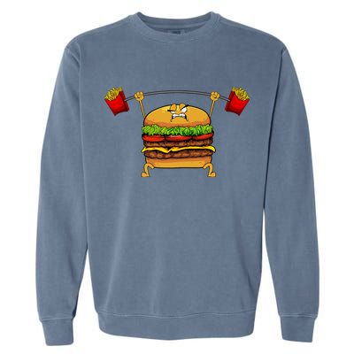 Best Hamburger Art Cheeseburger Fast Food Lovers Garment-Dyed Sweatshirt