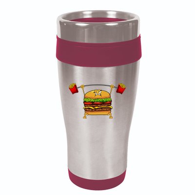 Best Hamburger Art Cheeseburger Fast Food Lovers 16oz Travel Tumbler