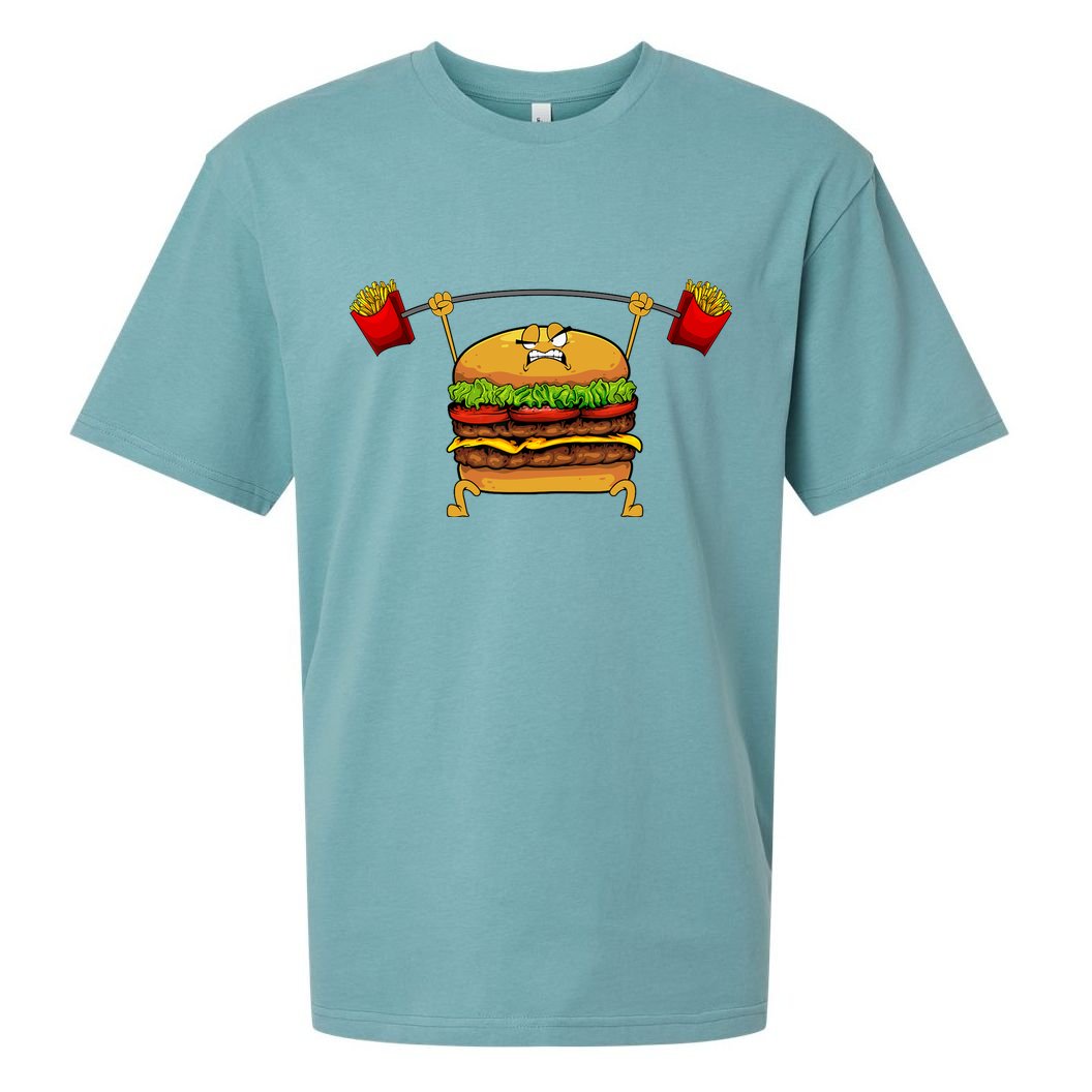 Best Hamburger Art Cheeseburger Fast Food Lovers Sueded Cloud Jersey T-Shirt