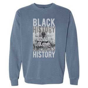 Black History America's History Historical Baseball Team Gift Garment-Dyed Sweatshirt