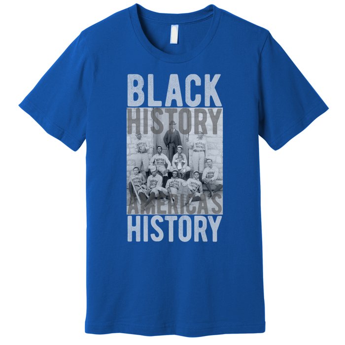 Black History America's History Historical Baseball Team Gift Premium T-Shirt