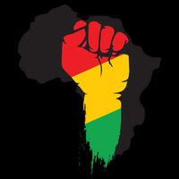 Black History African Maps Button