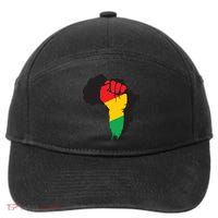 Black History African Maps 7-Panel Snapback Hat