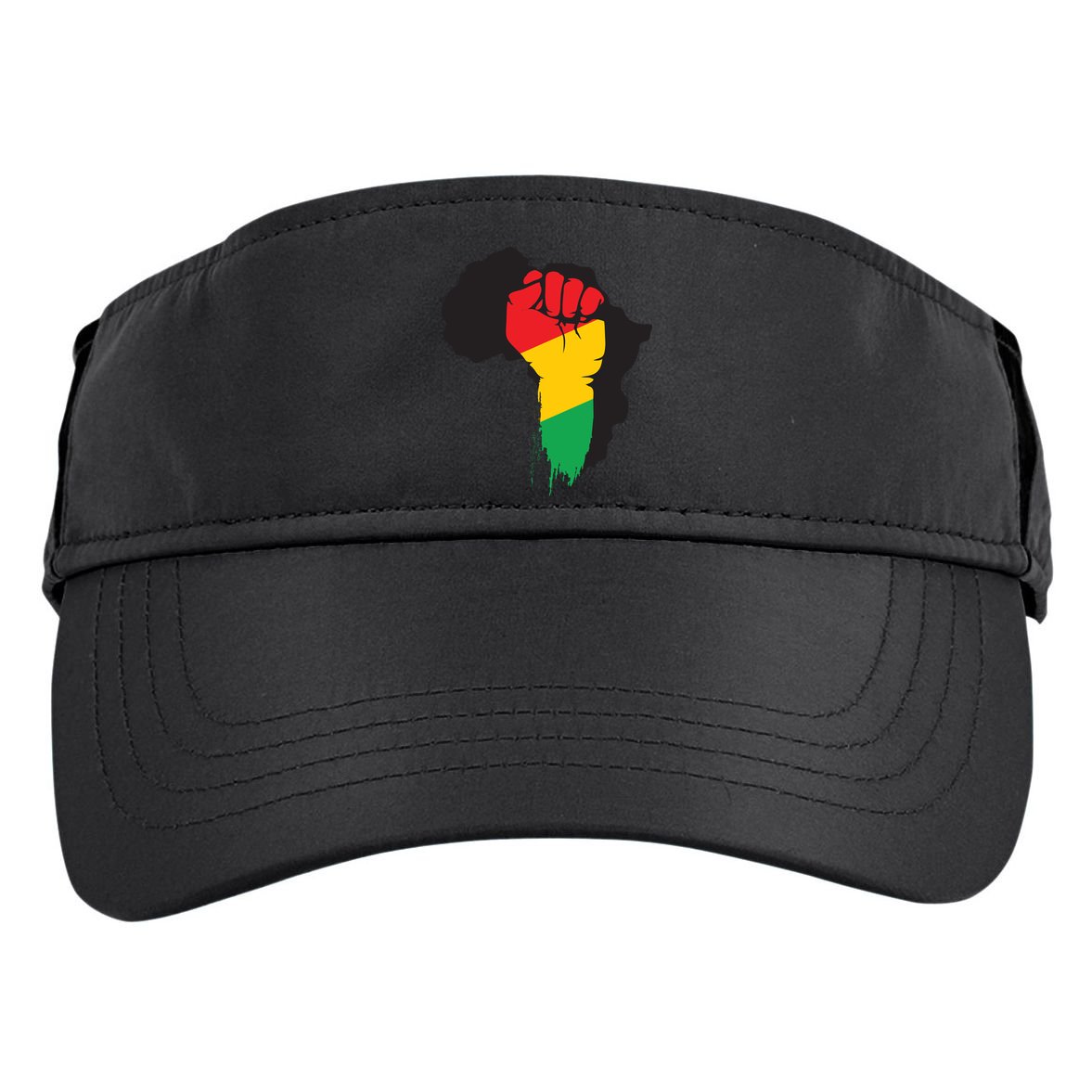 Black History African Maps Adult Drive Performance Visor