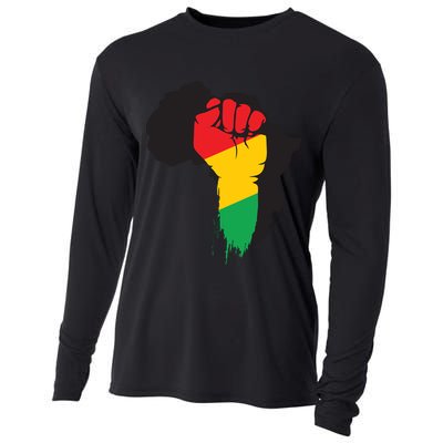 Black History African Maps Cooling Performance Long Sleeve Crew