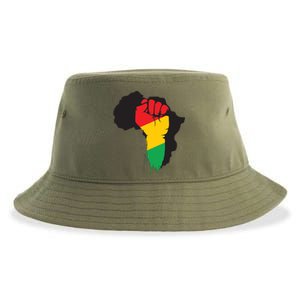 Black History African Maps Sustainable Bucket Hat