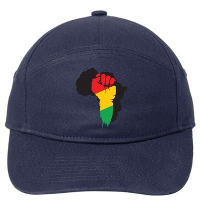 Black History African Maps 7-Panel Snapback Hat