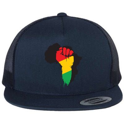 Black History African Maps Flat Bill Trucker Hat