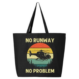 Best Helicopter Art Aircraft Helicopter Pilot 25L Jumbo Tote