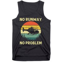 Best Helicopter Art Aircraft Helicopter Pilot Tank Top