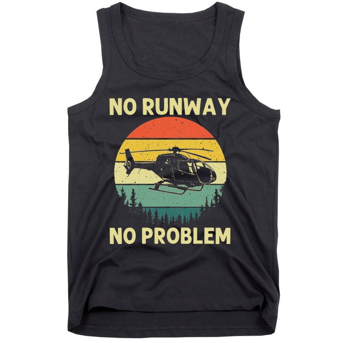 Best Helicopter Art Aircraft Helicopter Pilot Tank Top