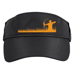 Bow Hunting Archer In Grass Archery Hunter Adult Drive Performance Visor