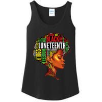 Black History Afro Queen Melanin Word Art Wo Juneteenth Ladies Essential Tank