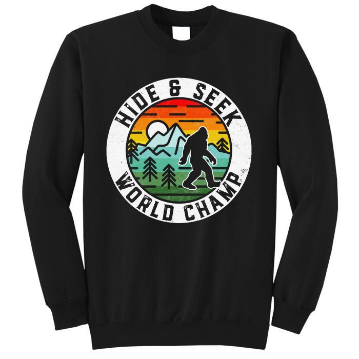 Bigfoot Hide And Seek World Champ Sasquatch Silhouette Sweatshirt