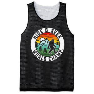 Bigfoot Hide And Seek World Champ Sasquatch Silhouette Mesh Reversible Basketball Jersey Tank