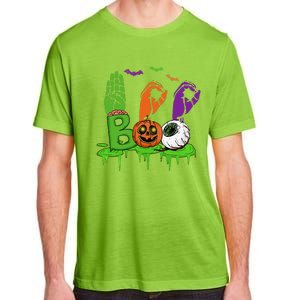 Boo Hands American Sign Language Pride ASL Halloween Adult ChromaSoft Performance T-Shirt