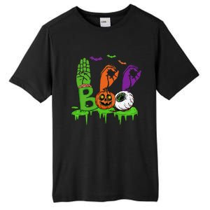 Boo Hands American Sign Language Pride ASL Halloween Tall Fusion ChromaSoft Performance T-Shirt