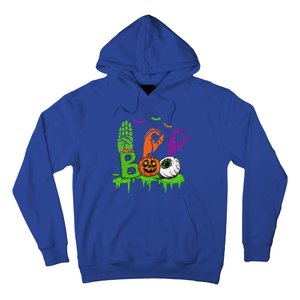 Boo Hands American Sign Language Pride ASL Halloween Hoodie