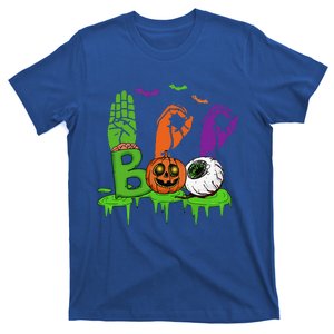 Boo Hands American Sign Language Pride ASL Halloween T-Shirt