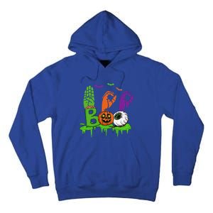 Boo Hands American Sign Language Pride ASL Halloween Tall Hoodie