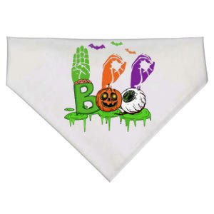 Boo Hands American Sign Language Pride ASL Halloween USA-Made Doggie Bandana