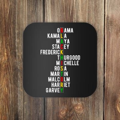 Black History Afro America Juneteenth Since 1865 Gift Coaster